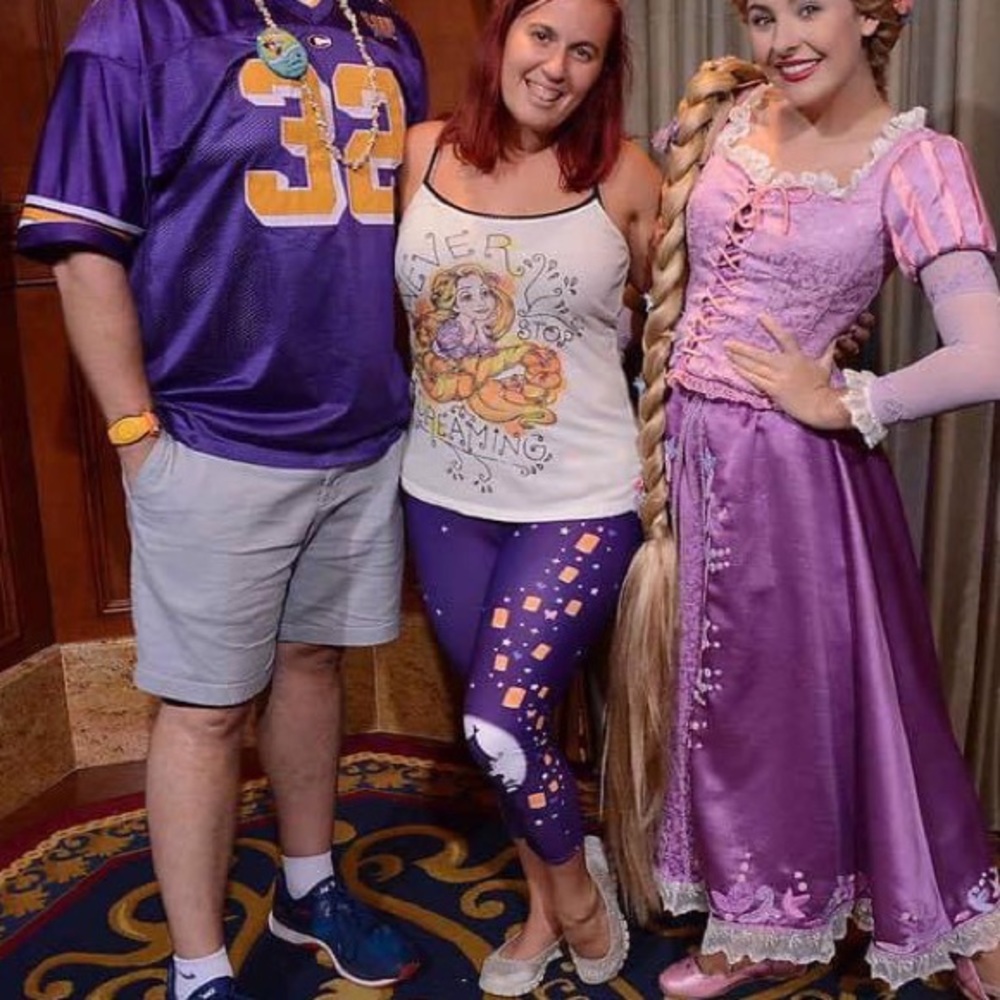 Never stop dreaming Rapunzel tank